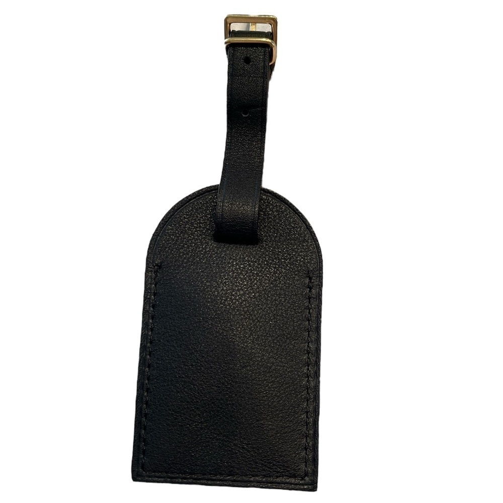 Rare Louis Vuitton Taiga Luggage Tag Poignant Black Articles de Voyage - Picture 3 of 10